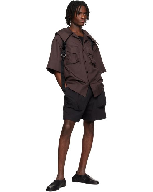Simone Rocha Black Cargo Pocket Shorts for men