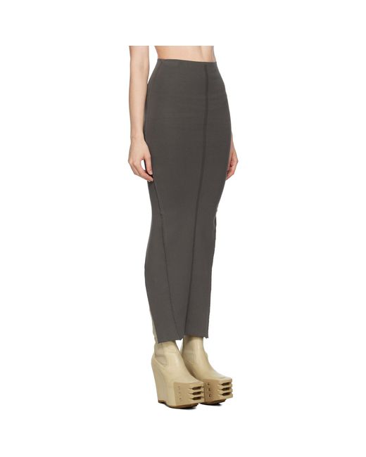 Rick Owens Black Concordians Pillar Maxi Skirt