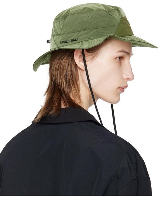 A_COLD_WALL* * Green Utile Bucket Hat for men