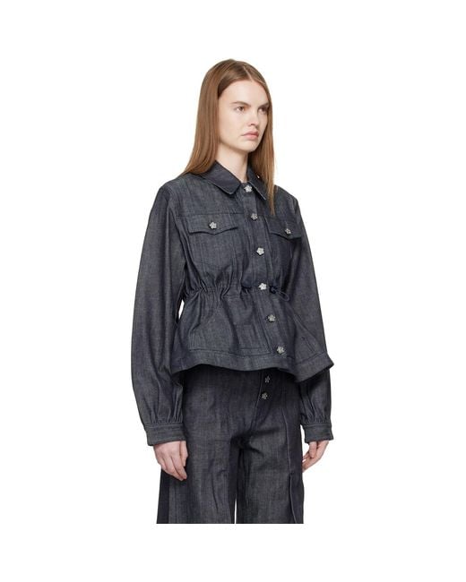 CECILIE BAHNSEN Black Cbcandida Denim Jacket