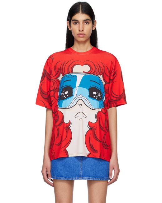 Pushbutton Red Ssense Exclusive goggle Girl T-shirt