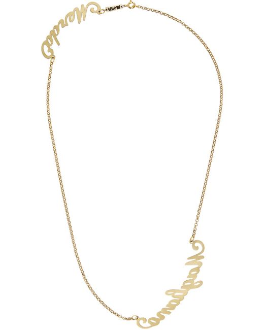 Magliano Multicolor Gold Merda Necklace for men