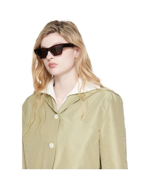 Jil Sander Black Oliver Peoples 'Edition 3' Cat Eye Sunglasses