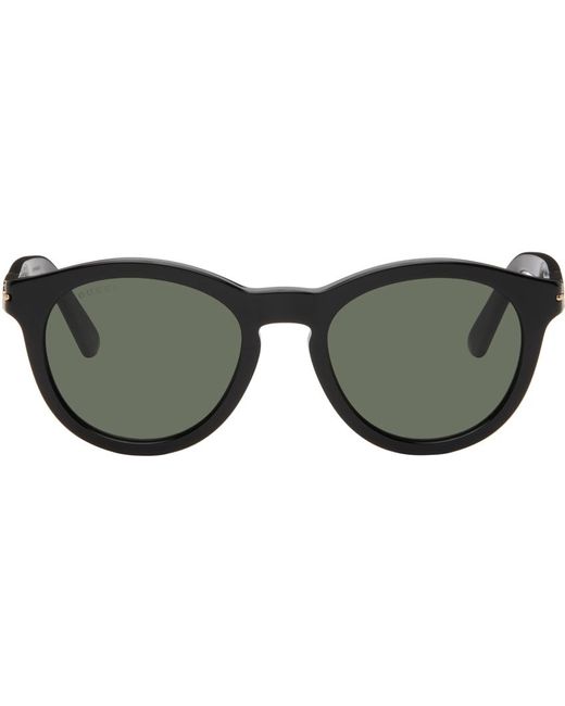 Gucci Black Round Sunglasses for men