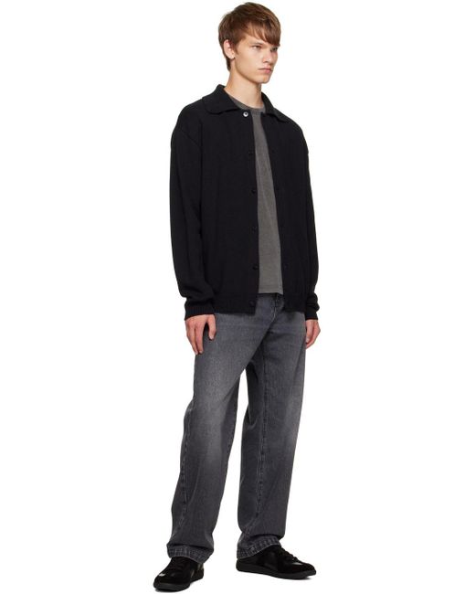 mfpen Formal Polo Cardigan in Black for Men Lyst