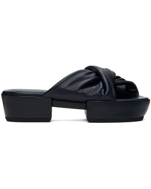 Issey Miyake Black Twist Sandals
