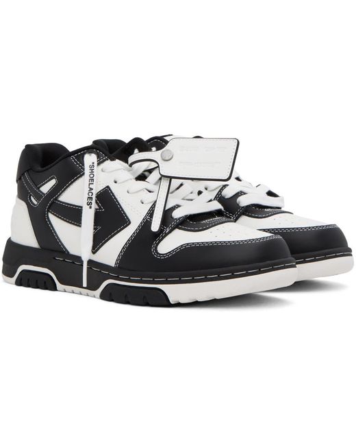 Off-White c/o Virgil Abloh White & Black Out Of Office Sneakers for men