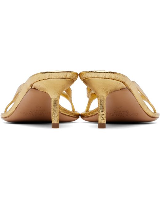 Acne Black Kitten Heeled Sandals