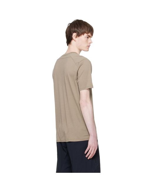 Veilance Natural Taupe Frame S/S T-Shirt for men