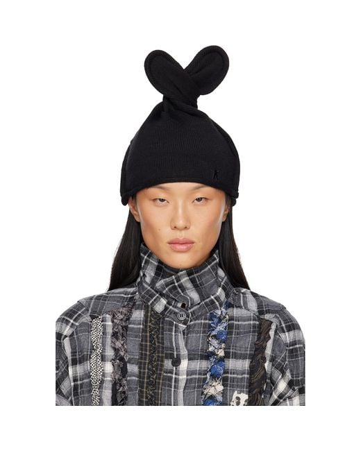 OPEN YY Blue Wire Knit Beanie