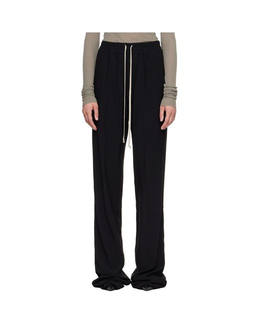 Rick Owens Black Tower Dietrich Drawstring Lounge Pants