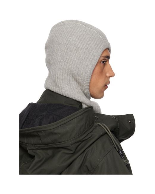 MM6 by Maison Margiela Multicolor Ribbed Wool Balaclava for men