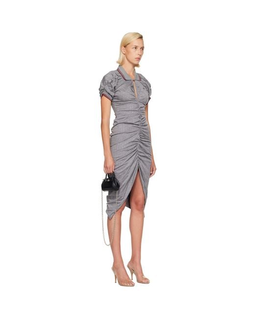 Vivienne Westwood Blue Pulling Midi Dress