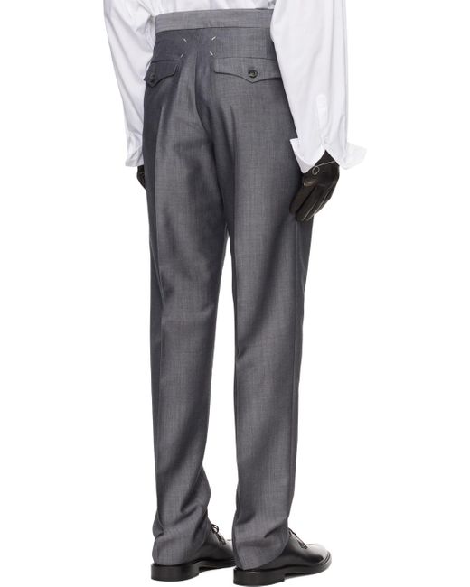 Pantalon gris à poches Maison Margiela pour homme en coloris Black