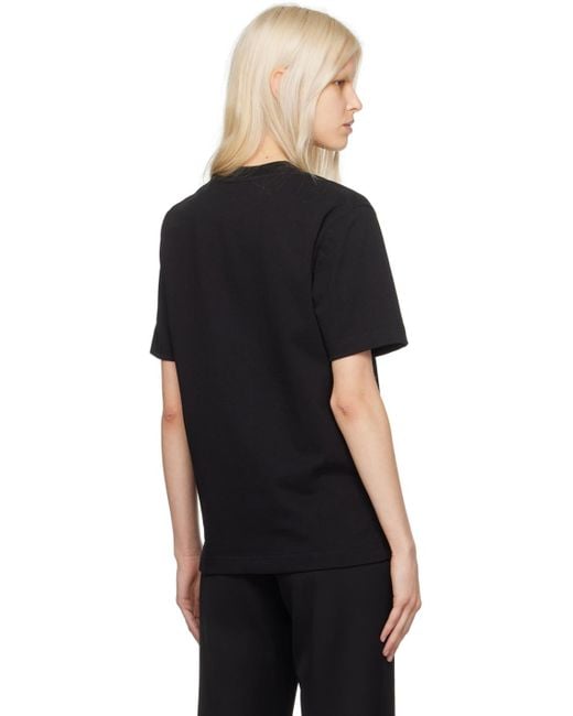 Jacquemus Les Classiquesコレクション Le T-shirt Gros Grain Tシャツ Black