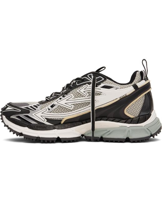 Off-White c/o Virgil Abloh Brown 'Be Right Back' Mesh Sneakers
