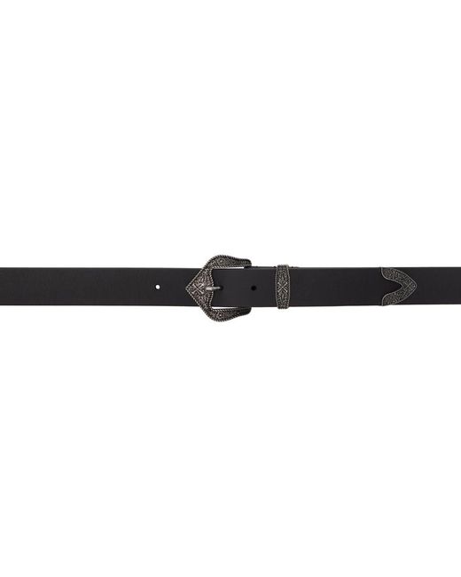 Off-White c/o Virgil Abloh Black Belt With Western Buckle In Leather Man for men