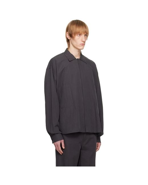 The Row Blue Gray Amoneto Jacket for men