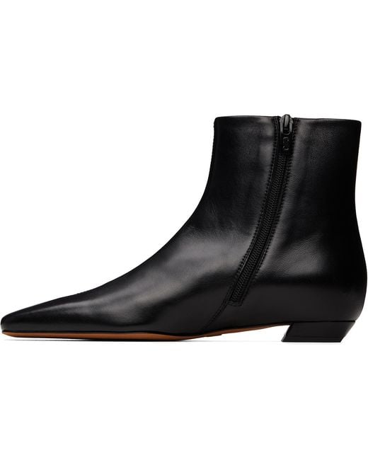 Proenza Schouler Black Trap Flat Ankle Boots