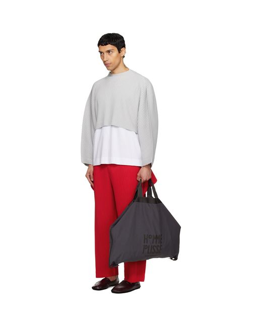 Homme Plissé Issey Miyake Black Carrier Carried Coat for men