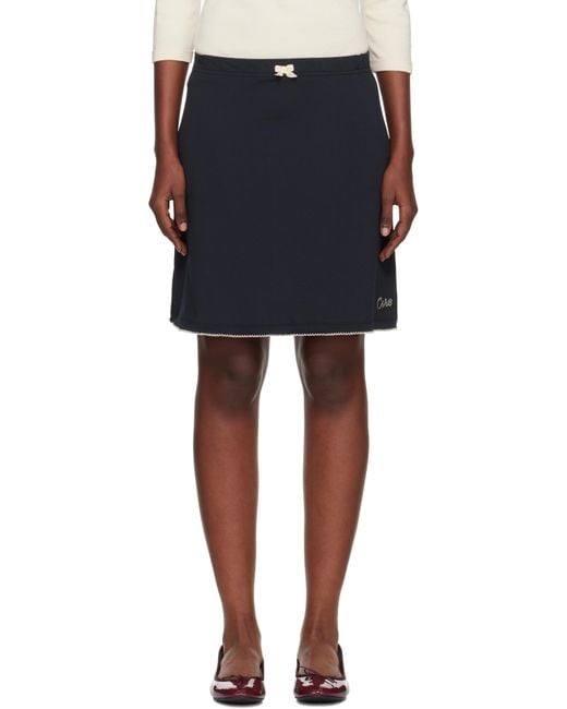 Caro Editions Black 'Caro' Jersey Miniskirt