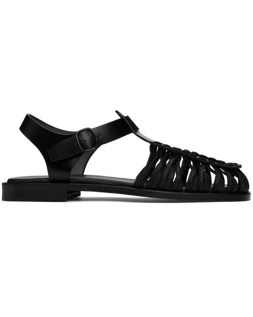 Hereu Black Alaro Sandals for men