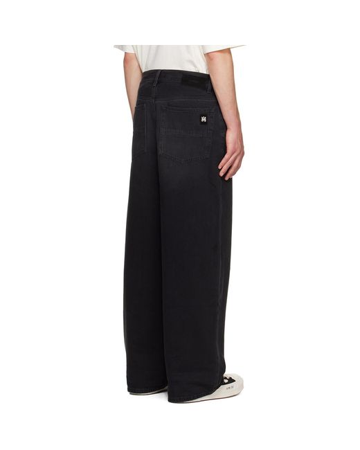 Amiri Black Baggy Jeans for men
