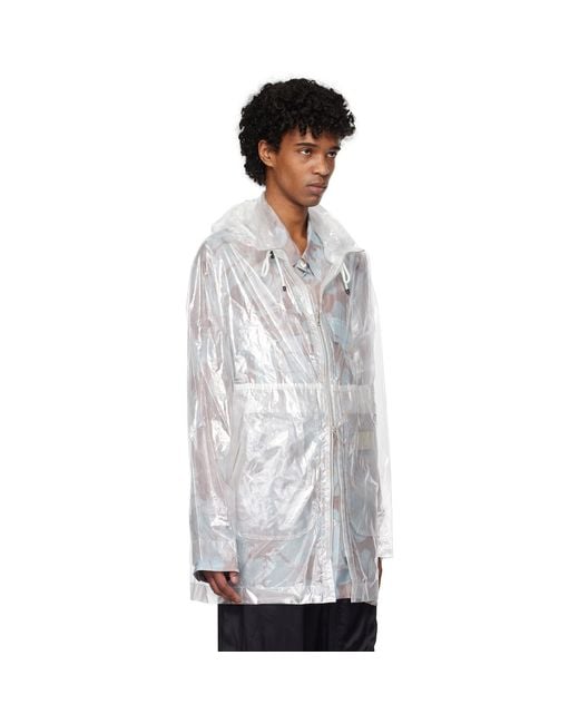 Dries Van Noten Multicolor Transparent Nylon Jacket for men