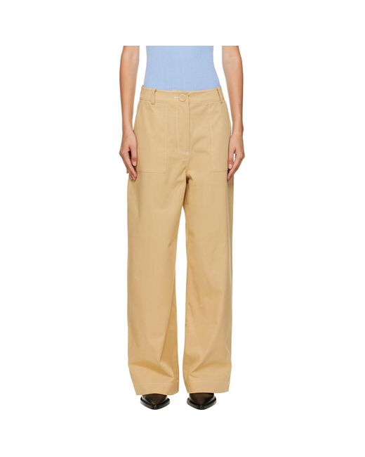 Anna Quan Natural Tan Joseph Trousers
