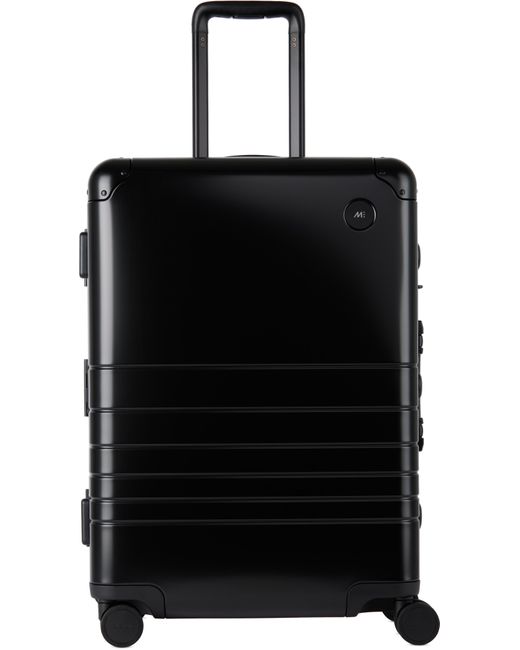 Monos Black Aluminum Check-In Medium Suitcase for men