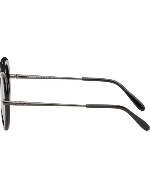 Loewe Black Pilot Slim Sunglasses for men