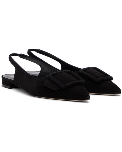 Manolo Blahnik Black Maylura Sandals