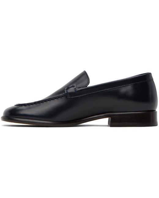 The Row Black Burgundy Y Loafers