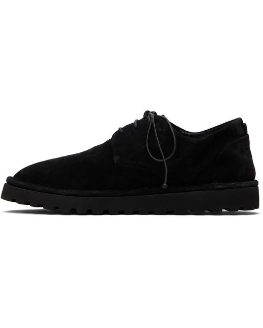 MARSELL Gomme Black Sancrispa Alta Pomice Leather Derbys for men