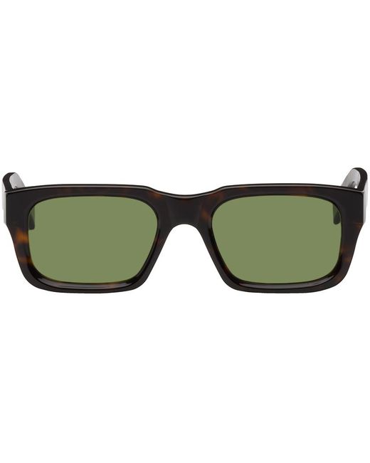 Retrosuperfuture Green Tortoiseshell Augusto Sunglasses for men