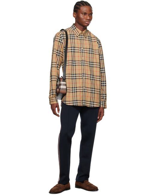 Burberry Multicolor Beige Vintage Check Shirt for men