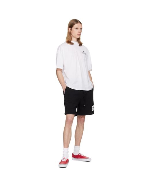 Amiri Black Ma Core Logo Shorts for men