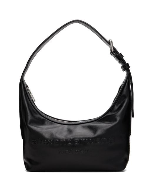 Alexander Wang Black Punch Small Shoulder Bag