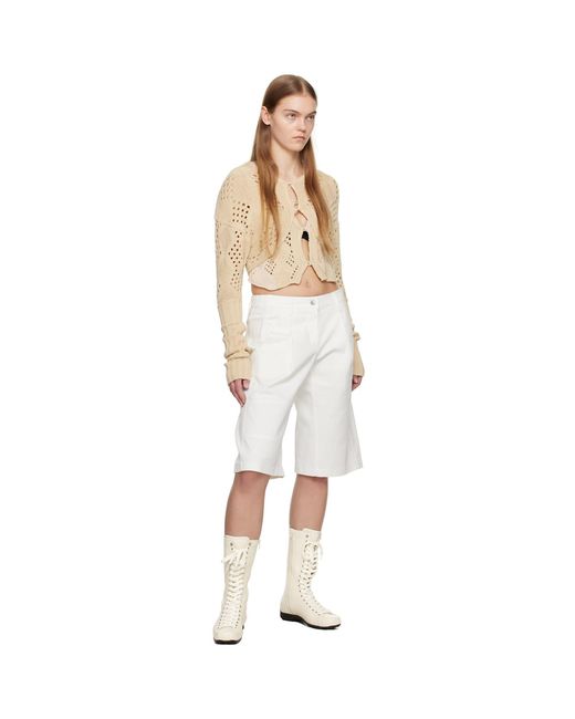 OPEN YY Natural Argyle Vest