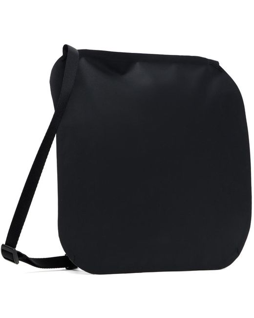 C P Company Black Rubber Reps Bag for men