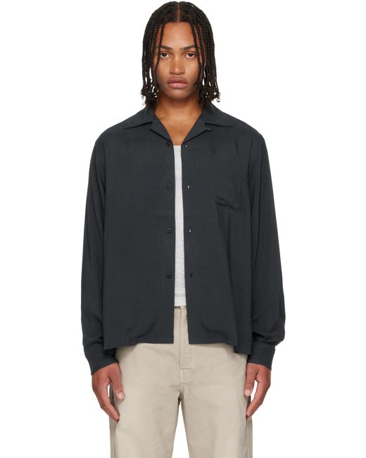 Visvim Men's Black Keesey Long Sleeve Shirt