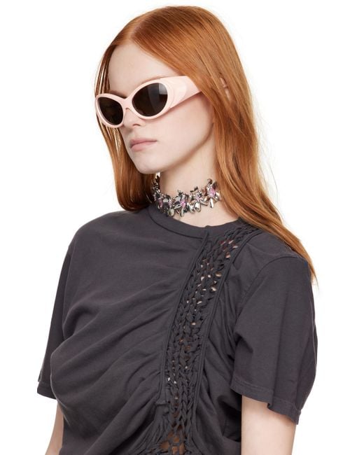 【関税込み】Collina Strada ブラック Cocoon サングラス Collina Strada Cocoon Sunglasses in Black – No.6 Store