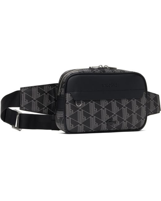 Lacoste Black 'The Blend' Belt Bag for men
