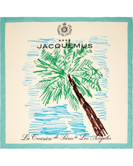 Jacquemus Green La Croisière 'The Palmier Bandana' Scarf for men