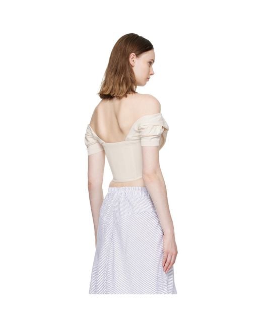 Vivienne Westwood Multicolor Off- Short Sleeve Bea Corset Cardigan Blouse