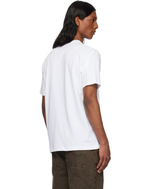 メンズ Dime ホワイト Classic Small Logo Tシャツ White