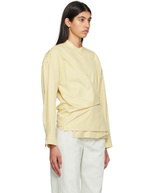 Lemaire Natural Yellow Twisted Shirt
