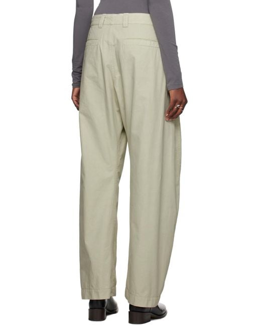 Lemaire Multicolor Green Twisted Chino Trousers
