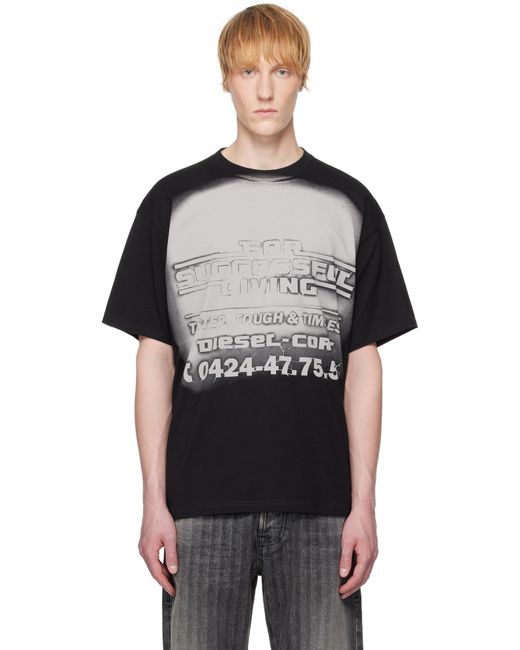 メンズ DIESEL ブラック T-Boxt-R15 Tシャツ Black