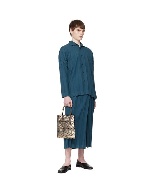 Issey Miyake Metallic Platinum Tote